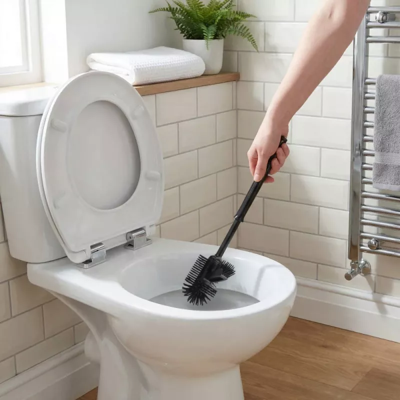Beldray LA084538BLKPEU7 Anti-bac tualeto šepetėlio ir laikiklio rinkinys – juodas