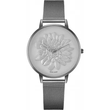 BELLEVUE Woman D12 40mm Analoginis Kvarcinis Laikrodis Nerūdijančio Plieno Korpusas Juodas Odinis Dirželis