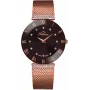 BELLEVUE Woman F103 33mm Quartz Analog Watch - White Dial Black Leather