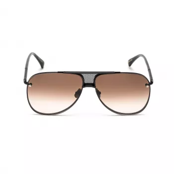 Belstaff Beckinton vyriški akiniai nuo saulės - juodas acetatinis rėmelis, pilki lęšiai 61/12/145 mm UV400