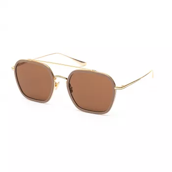 Belstaff Merrick II vyriški akiniai nuo saulės smėlio spalvos su rudu gradientu 57mm