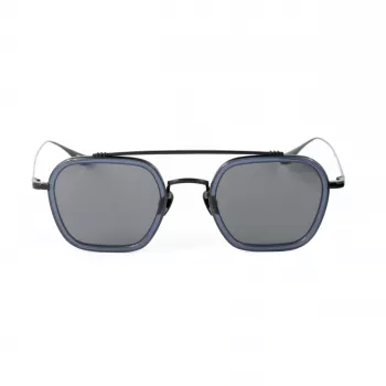 BELSTAFF MERRICK-S137 Unisex akiniai - juodas acetatinis rėmelis, pilki UV400 lęšiai 47/23/143 mm