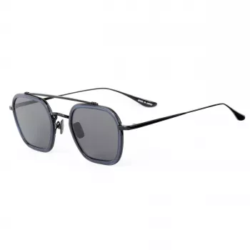 BELSTAFF MERRICK-S137 Unisex akiniai - juodas acetatinis rėmelis, pilki UV400 lęšiai 47/23/143 mm