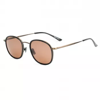 BELSTAFF Orwell-S071 vyriški akiniai nuo saulės – juodas acetatinis rėmelis, pilki UV400 lęšiai, 50/22/150 mm