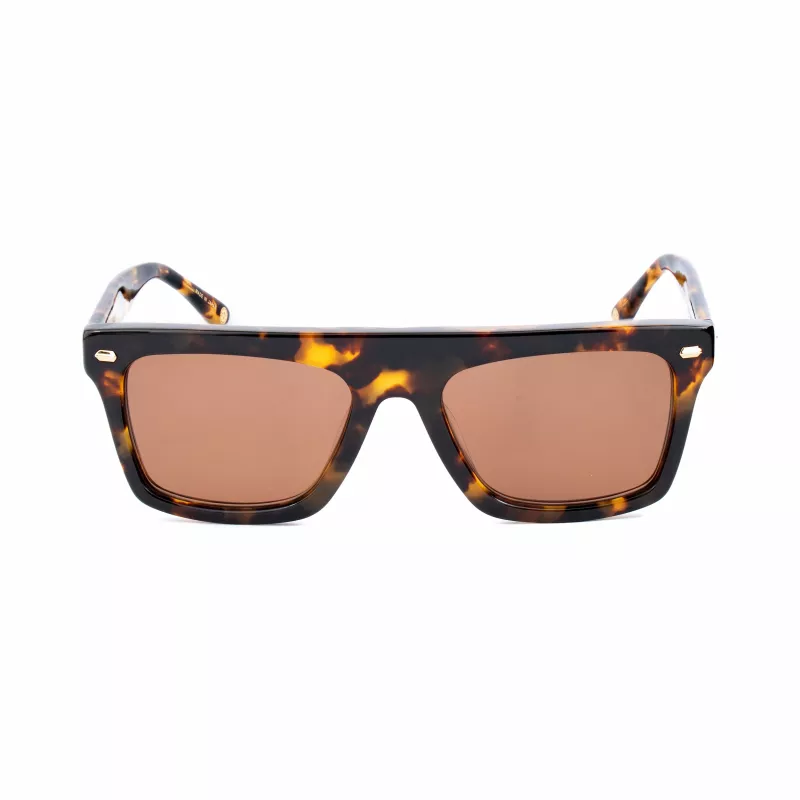 Belstaff Randford S153 Unisex Akiniai - Juodas Acetato Rėmelis, Pilki Polikarbonatiniai Lęšiai, 52mm