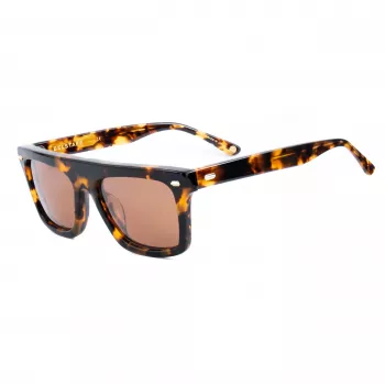 Belstaff Randford S153 Unisex Akiniai - Juodas Acetato Rėmelis, Pilki Polikarbonatiniai Lęšiai, 52mm