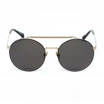 Belstaff Staham Dorado vyriški akiniai nuo saulės – pilotinis kvadratinis acetatinis rėmelis UV400 pilki lęšiai 54mm