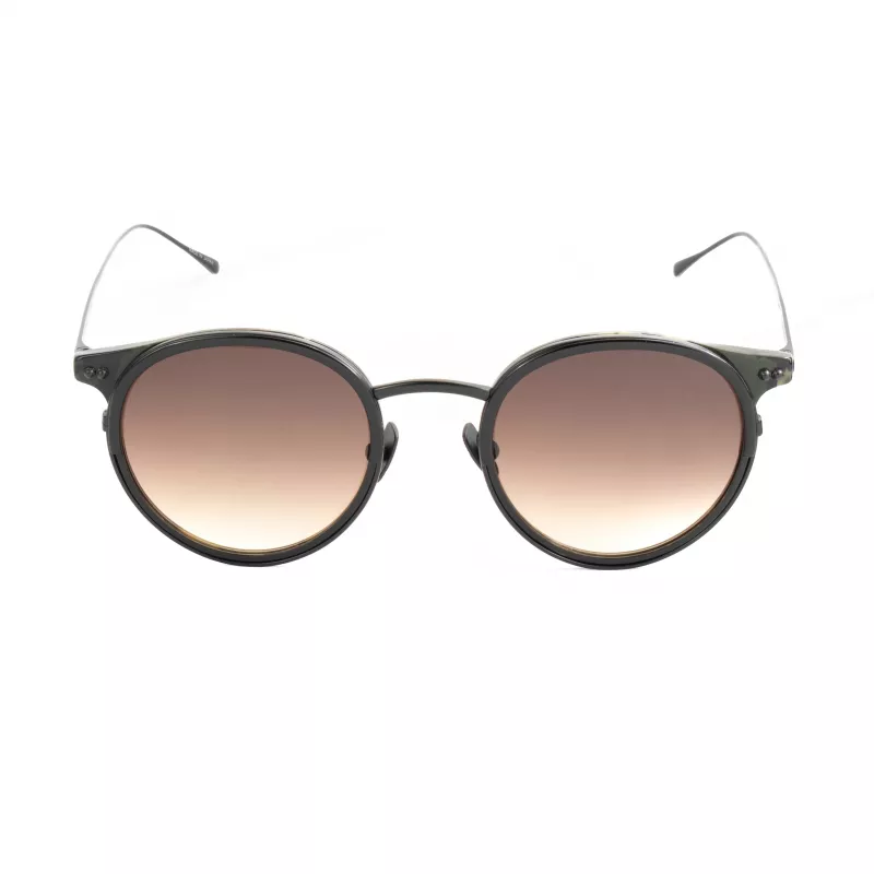 BELSTAFF Unisex Parkgate-S120 Akiniai - Juodas Acetato Rėmelis, Pilki Polikarbonato Lęšiai, UV400 Apsauga, 48/21/145 mm