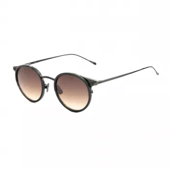 BELSTAFF Unisex Parkgate-S120 Akiniai - Juodas Acetato Rėmelis, Pilki Polikarbonato Lęšiai, UV400 Apsauga, 48/21/145 mm