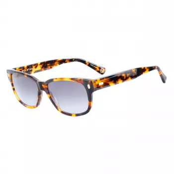 BELSTAFF Moteriški Akiniai nuo Saulės Crosby-S197 – Geometrinis Acetato Rėmas, CR-39 Pilki Lęšiai, 55/15/145 mm