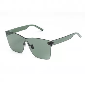 BELSTAFF Women Luminor-Verde Akiniai - Kvadratinis Acetato Rėmas, Pilkai Žali Lęšiai, UV400 Apsauga, 54 mm Lęšio Plotis