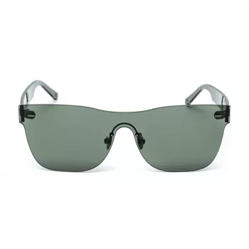 BELSTAFF Women's FLASH-VERDE Oversized Shield Sunglasses - Green Acetate Frame, Grey Mirror Lenses, UV400