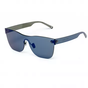 Belstaff Women's Flashgunazul Sunglasses - Mėlynas acetatinis rėmelis su pilkais gradientiniais lęšiais