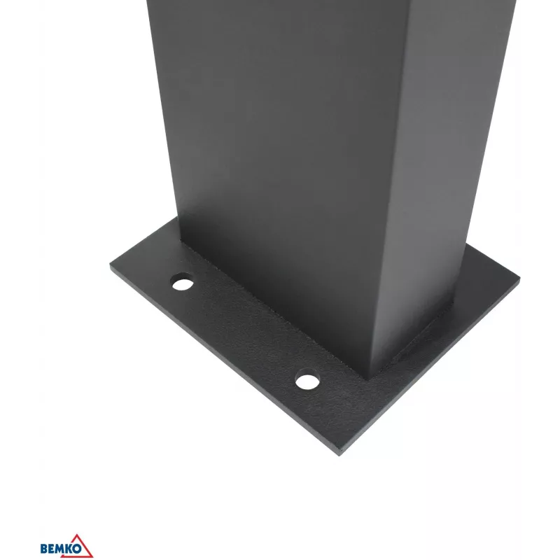 BEMKO SOLVEO Hybrid LED sodo prožektorius, 7W, 600lm, CCT 3000K/4000K/6500K, 80cm, IP65, tamsiai pilkas, PIR jutiklis