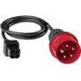 BENNING 044148 CEE matavimo adapteris 16 A 5 polių 400 V su 4 mm saugos lizdais