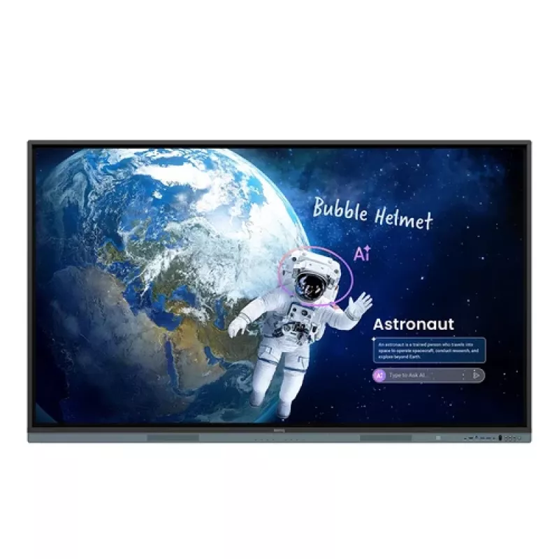 BenQ Board Master RM8605 86 colių 4K UHD interaktyvus ekranas su IR jutikliu, Android, švietimui ir verslui, juodas