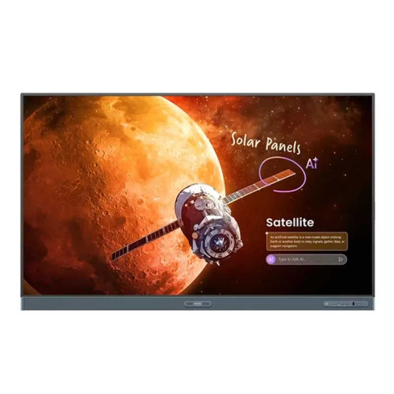 BenQ Board Pro RP8605 86 inch 4K UHD interaktyvus ekranas su Android, 40 taškų jutikliu, 450 cd/m², Wi-Fi 6, 8GB RAM, 64GB atmintimi