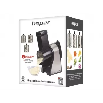 Beper BP.400 belaidis elektrinis virdulys, 1,7 L, 2200 W, nerūdijančio plieno, sidabrinis/juodas