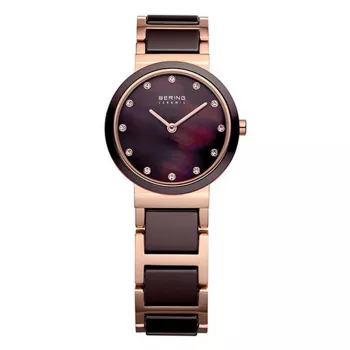 Bering Classic moteriškas laikrodis 11422-765 – 22 mm rožinio aukso nerūdijančio plieno tinklelis