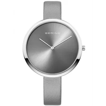 BERING Moteriškas Laikrodis 12240-609 (38mm) - Rožinio Aukso Nerūdijantis Plienas, Rudas Ciferblatas, Kvarcinis