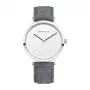 BERING Moteriškas Laikrodis 14937-404 (39mm) – Rožinio Aukso Nerūdijančio Plieno Korpusas, Mėlynas Saulės Spindulių Ciferblatas, Mėlynas Milano Tinklelio Dirželis