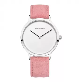 BERING moteriškas laikrodis 14937-604 39mm mėlynas ciferblatas sidabrinis Milano tinklelio dirželis