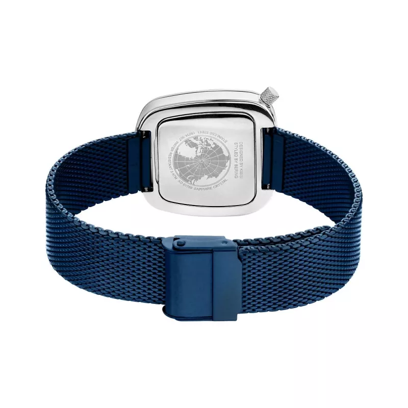 BERING Women's Watch 18034-307 (34mm) - Rose Gold & Blue Sunray Dial