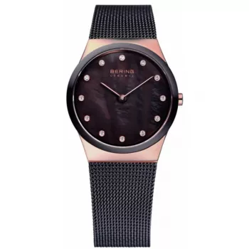 BERING Moteriškas Laikrodis 32230-262 30mm Rožinis Auksas Nerūdijantis Plienas Ruda Saulės Spindulių Ciferblatu