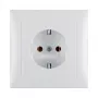Berker 47429909 Įleidžiamas lizdas su S.1 plokštele, Schuko F tipas, 16A 250V, Polar White