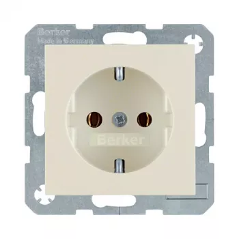 Berker 47438982 Schuko kištukinis lizdas baltas blizgus