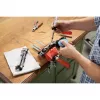 BESSEY S10-ST Mini Vice S 10 varžtas spaustuvas, raudonas, 100 mm suspaudimo plotis, 50 mm gerklės gylis, su 2 stalo spaustukais