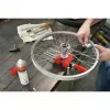 BESSEY S10-ST Mini Vice S 10 varžtas spaustuvas, raudonas, 100 mm suspaudimo plotis, 50 mm gerklės gylis, su 2 stalo spaustukais