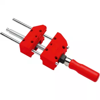 BESSEY S10-ST Mini Vice S 10 varžtas spaustuvas, raudonas, 100 mm suspaudimo plotis, 50 mm gerklės gylis, su 2 stalo spaustukais