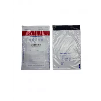 BESTPAK SAFEMONEYBAG Apsauginiai vokai pinigams, permatomi, B5 190x260+35 mm, 100 vnt.