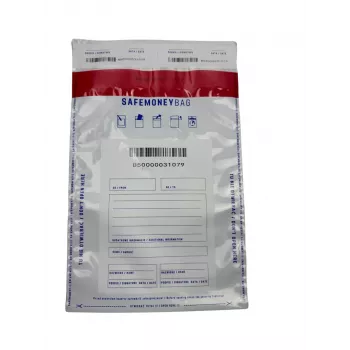 BESTPAK SAFEMONEYBAG Apsauginiai vokai pinigams, permatomi, B5 190x260+35 mm, 100 vnt.