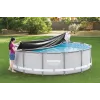 Bestway Flowclear Baseino Užvalkalas „Steel Pro MAX“ Rėminiam Baseinui 427 cm (14 pėdų) – Mėlynas Polietilenas su Virvelėmis