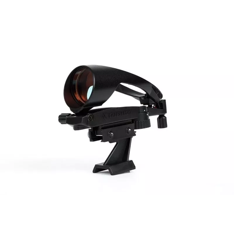 BETA Celestron StarPointer PRO teleskopo kreipiamoji optika – raudono taško ieškiklis, 1x didinimas, 5 MOA tinklelis, 10 ryškumo lygių, balandėlio laikiklis, juoda