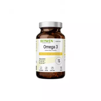 BIOWEN Omega 3 – 660 mg EPA, 440 mg DHA – maisto papildas žmonėms – 90 kapsulių