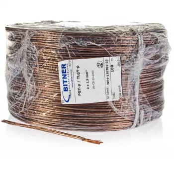 BITNER BiTsound PGY-p (TLgY) Garsiakalbių kabelis 2x1.5mm² 100m ritė