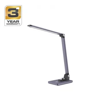 BL1268-C Metallic Grey Multi LED stalinė lempa su RGB ir reguliuojama balta
