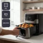 BLACK+DECKER BXAF8001E 8L skaitmeninis oro gruzdintuvas, 1700W, 8 programų, nelipni danga, juodos spalvos