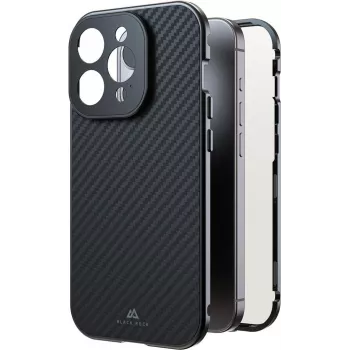 Black Rock Cover 360° stiklas Apple iPhone 16 Pro, Real Carbon (00228093)