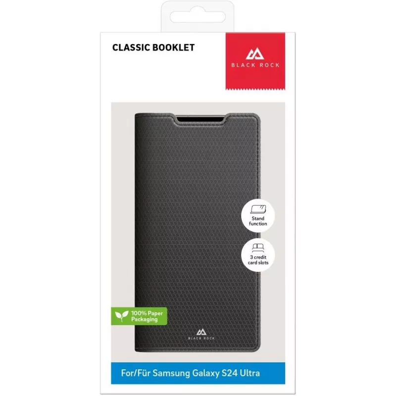 Black Rock The Classic Folio dėklas Samsung Galaxy S23 Ultra, juodas 00226129