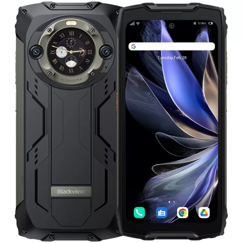 Blackview BV9300 Pro neardūžtantis išmanusis telefonas 6,7 inch FHD+ 120Hz 12GB RAM 256GB atmintis 15080mAh baterija IP68/IP69K juodas