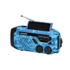 Blaupunkt ER10BC FM PLL skaitmeninis žadintuvas-radijas su dvigubu žadintuvu, USB įkrovimu, termometru, mėlyna maskuotė