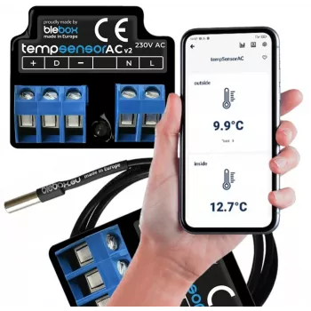 BLEBOX Temperatūros jutiklis TempSensorAC v2