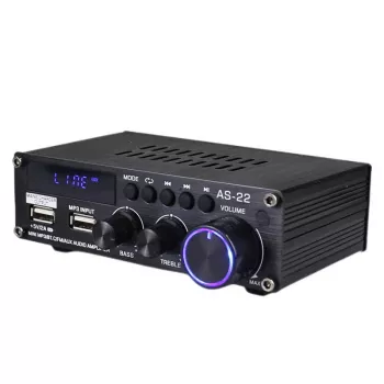 Blitzwolf AS-22 Audio Amplifier, 45W, Bluetooth 5.0, USB + Remote Control (Juoda)