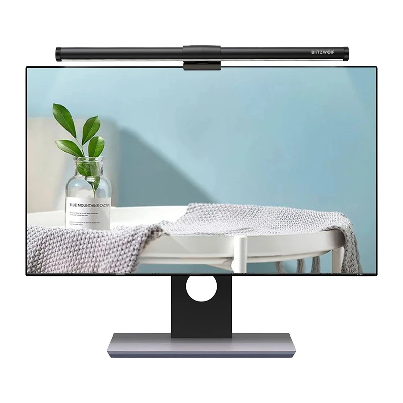BlitzWolf BW-CML2 oro monitoriaus šviesa su CO2, TVOC, temperatūros ir drėgmės jutikliu – reguliuojama LED juosta, 2700-6500K, CRI Ra95, USB-C