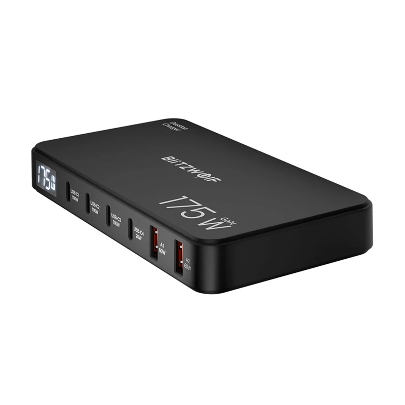 Blitzwolf BW-S30 6-in-1 Įkrovimo Stotelė 4xUSB-C + 2xUSB 175W