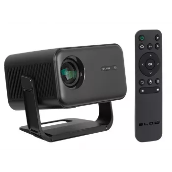BLOW AndroidTV FullHD MaxView nešiojamasis projektorius, juodas